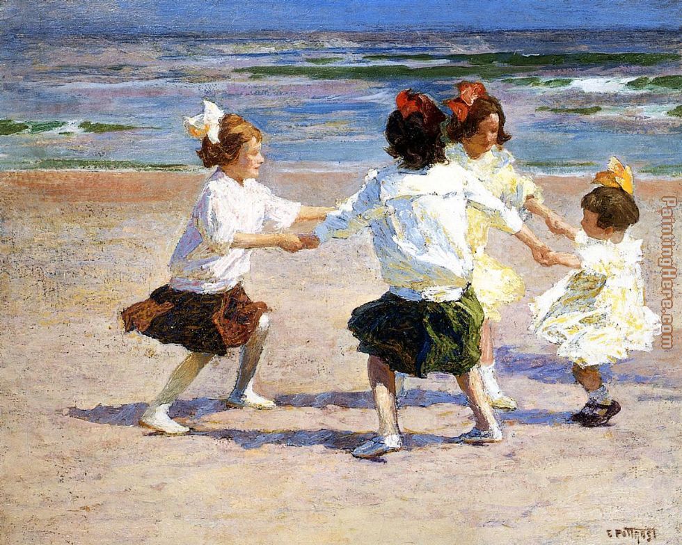 Ring around the Rosy painting - Edward Henry Potthast Ring around the Rosy art painting
